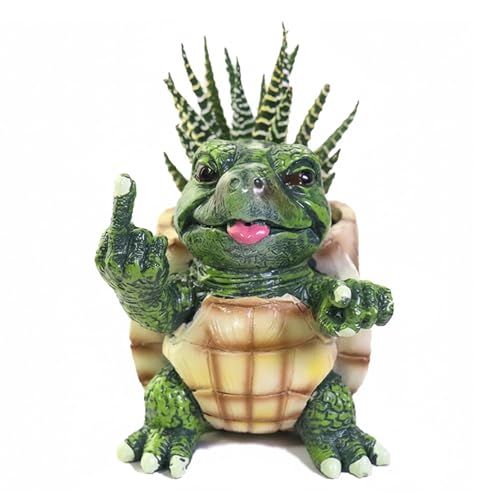 Middle-Finger Turtle Planter