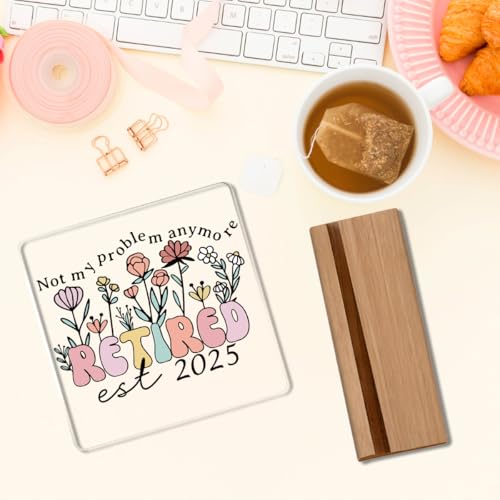 Image of Retirement Gifts for Women 2025 Acrylic decoration Retired Woman Not My Problem Anymore Cup Farewell Good Luck Gift to Mom, Wife, Sister, Boss, Coworker, Teacher, Nurse
