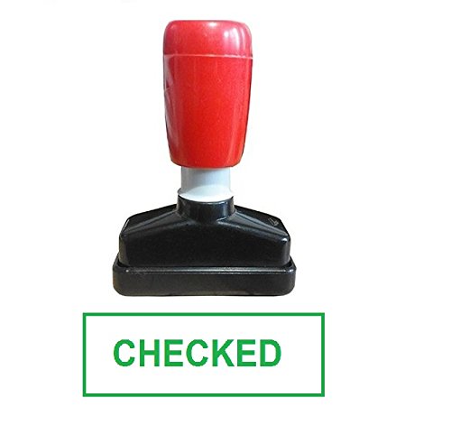 JainTraders Green Pre-Inked Rubber stamp messasge - Checked