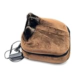 Profitez d'un massage des pieds confortable et chaud - Un appareil de massage des pieds confortable doté de la technologie de massage shiatsu pour les techniques d'acupressure aidant à soulager les douleurs musculaires fatiguées. Ce masseur a une fonction de chauffage commutable qui réchauffe les doubles pieds et améliore la circulation sanguine globale