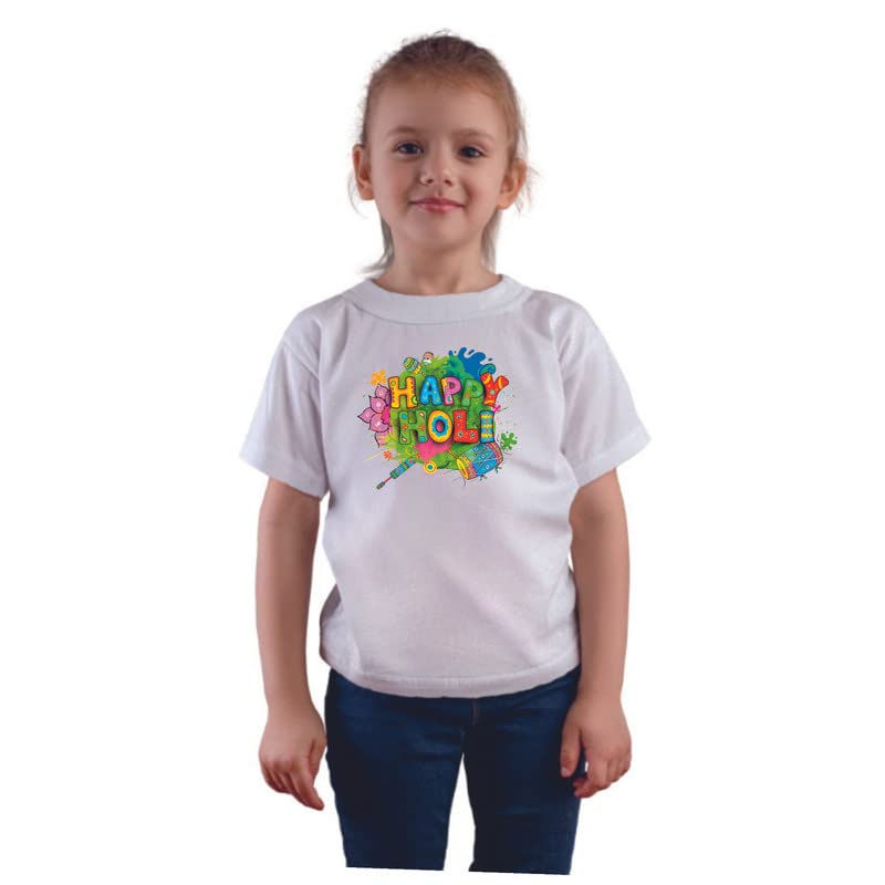 Image of Feel Good DriFit(Polyester) Happy Holi Ballon Printed T-Shirt