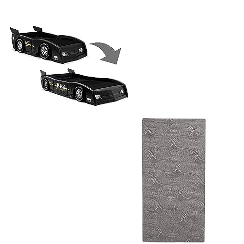 Delta Children Grand Prix Race Car Toddler/Twin Bed (Black Snooze)