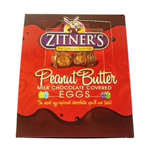Zitner's Peanut Butter Eggs, Milk Chocolate Covered Eggs, 24 Count