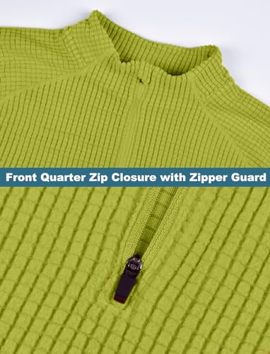 Zengjo Mens 1/4 Zip Athletic Running Workout Pullover Shirts Long Sleeve Quarter-Zip Thermal Baselayer Top Mock Neck4