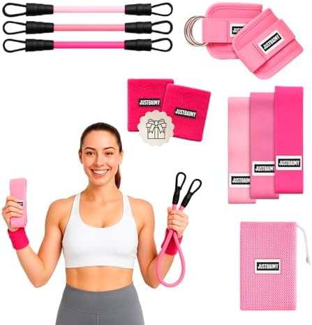 Gomas Elásticas Musculación - Set Bandas Elásticas y Tobilleras P...