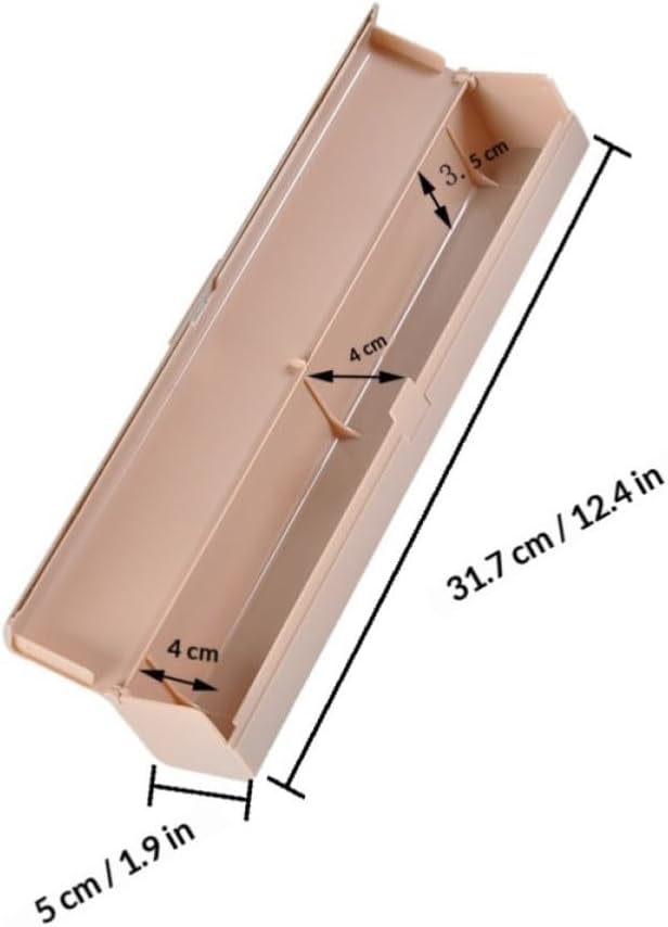 3pcs Food Cling Wrap Dispenser Box with Stainless Steel Cutter