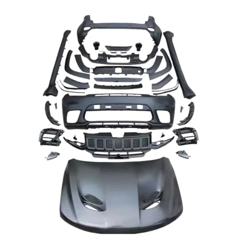 Car Full Body Kit,Front And Rear Bumpers,Side Skirts,Compatible For Jeep Grand Cherokee SRT 2014-2021