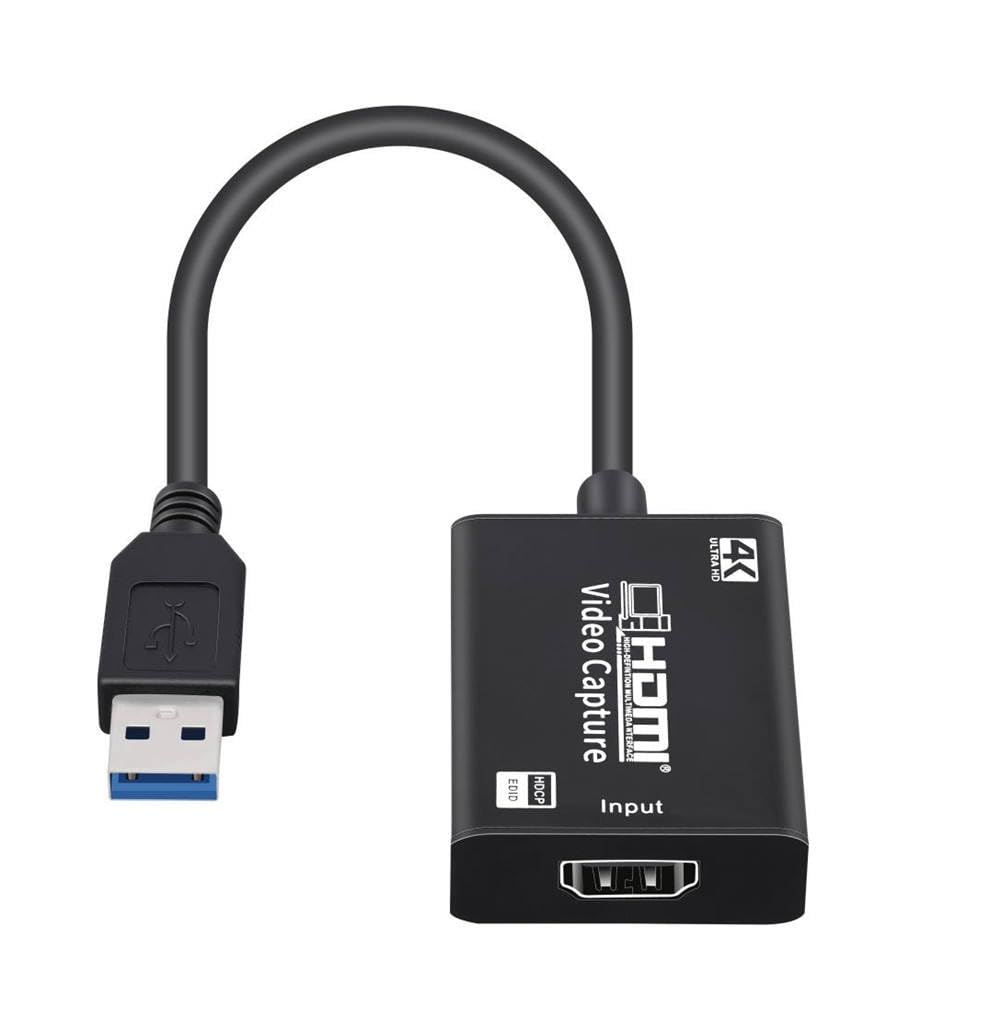 FORIDA 4K HDMI Video Capture Card Streaming VHS Board Capture USB 3.0 Capture Card Connect DSLR Camcorder Grabber Recorder Box for PS4 Game DVD Camera Live Broadcast Gaming Teaching Meeting and Record-image-29