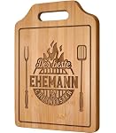 Giftasy – Giftasy Hochzeitstag Geschenke für Männer - Bambus Schneideb