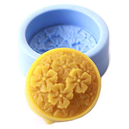 Moule silicone primevères sur cercle x5 haute précision