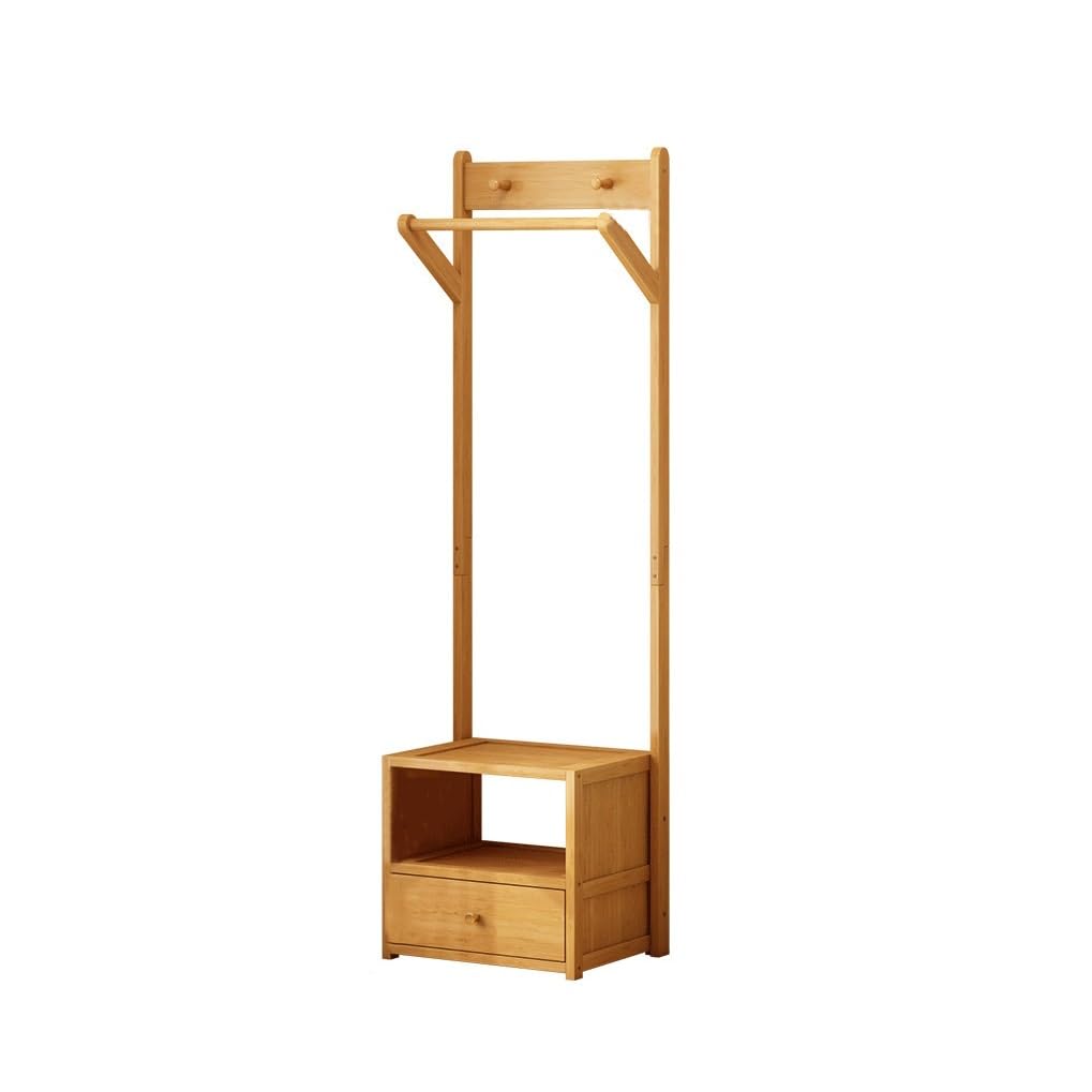Dh2yjnbf3 Standing Bedside Hanger Floor Ceiling Household Bedroom Vertical Storage Head Bed Multifunctional Coat Hat Rack Hallway(Large)