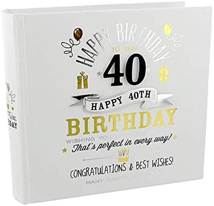 Signography 40th Birthday Photo Album 4x6 (FL29940)