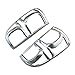 Abs Silver And Matte Black Car Tail Lamp Cover Trim Compatible For Toyota Hilux Vigo 2012-2014 Car Accessories Exterior Decorate(Chrome Plated Silver)
