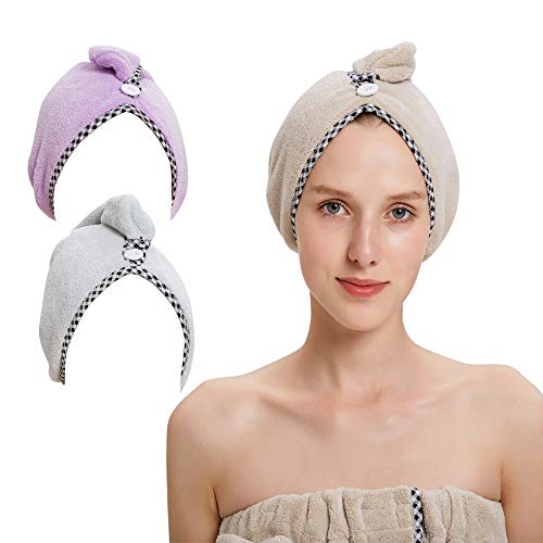 3 Packs Hair Towel Wrap Microfiber Hair Towels Super Absorbent Hair Drying Towel Turban for Women Quick Magic Dryer,Dry Hair Hat,Bathing Wrapped Cap