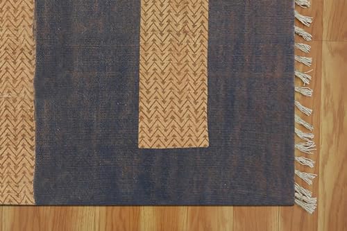 Tapis Kilim bohème grand format coton lavable salon 1,8x2,7m - 8