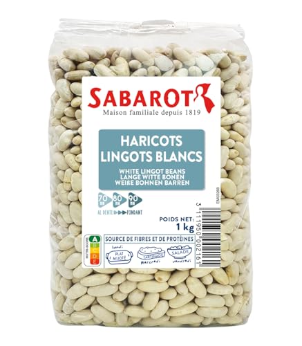 Sabarot - Haricots lingots blancs - Sachet 1kg