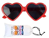 Style Vault Kd3141 BABY Infant Toddlers Age 0-36 months Heart Sunglasses unisex (Red, uv400)