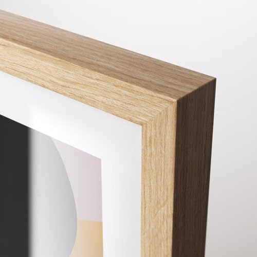 Image of Ikea RODALM Picture Frame, Natural Birch, 13x18 cm, Wall Mount with Glass Cover