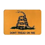 Don't Tread On Me Logo Door Mat Welcome Mats Outdoor Indoor Absorbs Mud Doormat 23.6 X 15.7 Anti-Slip Durable Entryway Carpet Dirt Trapper Rugs, Shoes Scraper for Entry Patio Porch