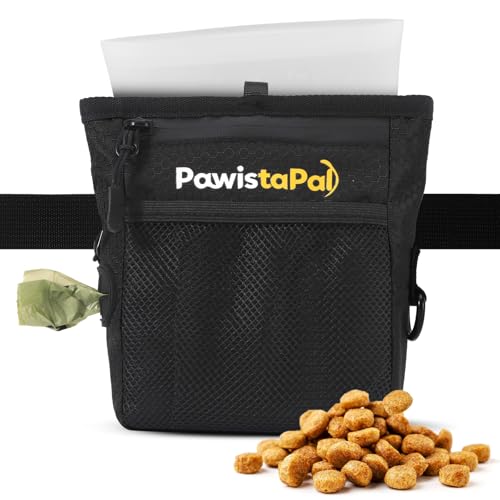 PawistaPal Dog Treat Pouch for Pet Training, One-Hand Magnetic Closure, Hands-Free Treat Bag with...