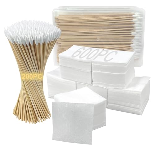 Embrace Superior Firearm Care with 800PC Gun Cleaning Supplies - Experience the Precision of 2\'\' Lint-Free Gun Cleaning Patches and 6\'\' Gun Cleaning Swabs - For Most Calibers Cleanning and Maintenance