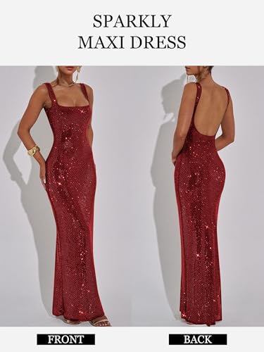Image of Figdaw Glitter Mesh Bodycon Dress for Women Beach Vacations Birthday,Bachelorette Party