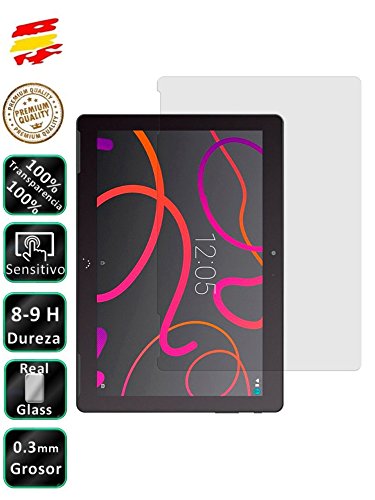 Movilrey Protector para BQ Aquaris M10 10.1 Cristal Templado de Pantalla Vidrio 9H para Tablet