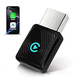 PRMHOOT für Apple CarPlay Wireless Adapter, 2 in 1 Wireless CarPlay & Android Auto Adapter, WLAN 6 GHZ, Automatische Wiederverbindung, für iPhone iOS 10+ & Android 11+ und Autos ab 2016