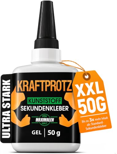50 g Sekundenkleber für Kunststoff extra stark, wasserfest...
