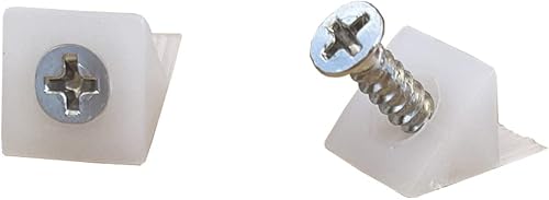 Cuñas de cajón con tornillos, kit de reparación de cajones de tocador, soporte inferior de cajón hundido, refuerzo de cajón (52 juegos)