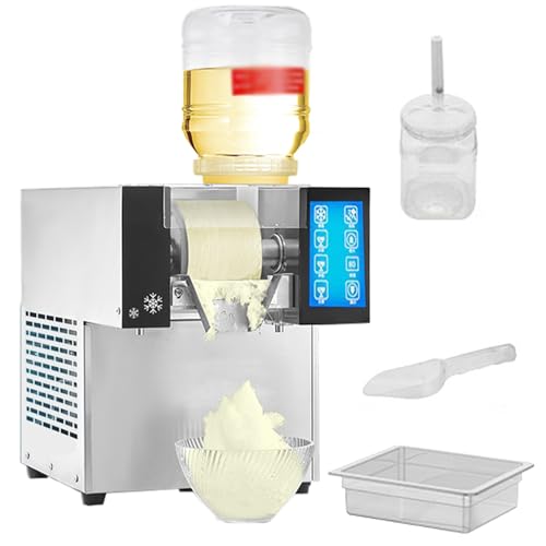 Minimáquina trituradora de hielo para nieve de 120 kg/24 h, automática, para encimera, ideal para restaurantes, supermercados, cafeterías y bares.