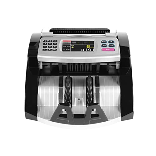 Contadores de billetes, Máquina de conteo de mezclas for IRAK Mercado IQD Detector de dinero TFT LCD Mostrar la caja registradora del contador de la factura