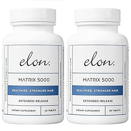 Elon Matrix 5000 Biotin 5000mcg - Extended Release (2-pack) for Hair Growth