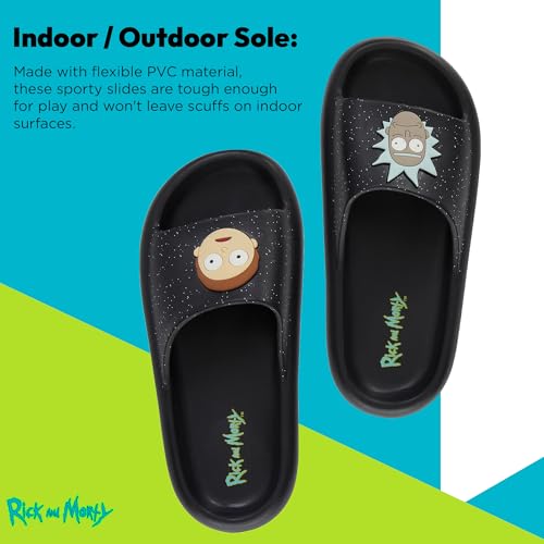 RICK AND MORTY Mens Comfort Slides - Officially licensed Cushion Slides - Rick Sanchez and Morty Smith3