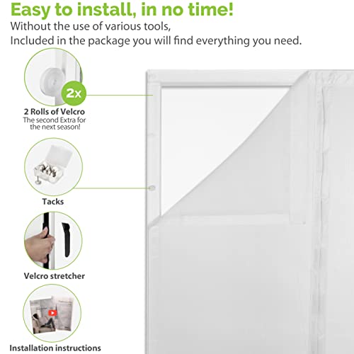 ARCOL Window Net Screen With Magnet, This Mesh Screen For Window Lets Fresh Air In And Keeps Annoying Insects Out - Image 2