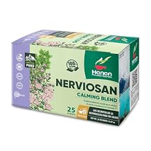 Hanan Peruvian Secrets Nerviosan Herbal Tea | 100% Natural Calming Blend | 25 Tea Bags | Naturally Aids in Relieving Occasional Stress and Tension | Safely Promotes Relaxation