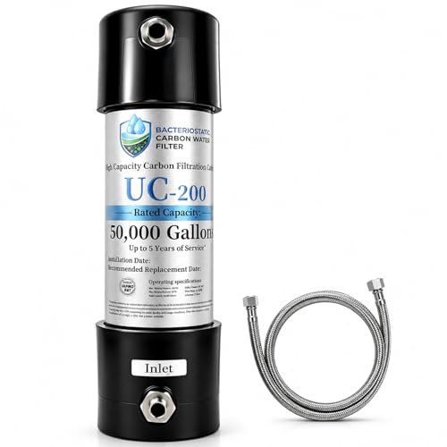 Under Sink Water Filter System High Capacity Under Counter Water Filtration NSF Certified Inline Faucet Filter for Kitchen & Bathroom Reduces PFAS Lead Chlorine & Odor