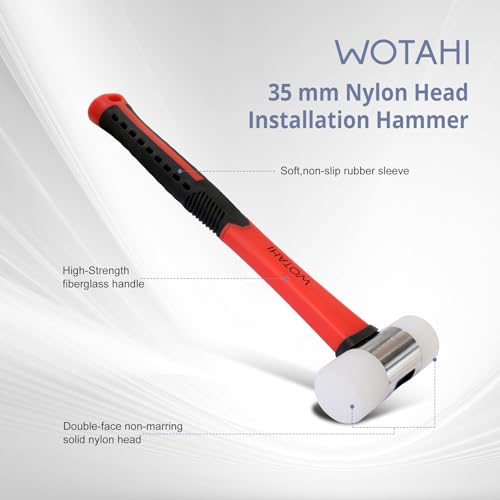 WOTAHI 2-Piece Rubber Mallet Set