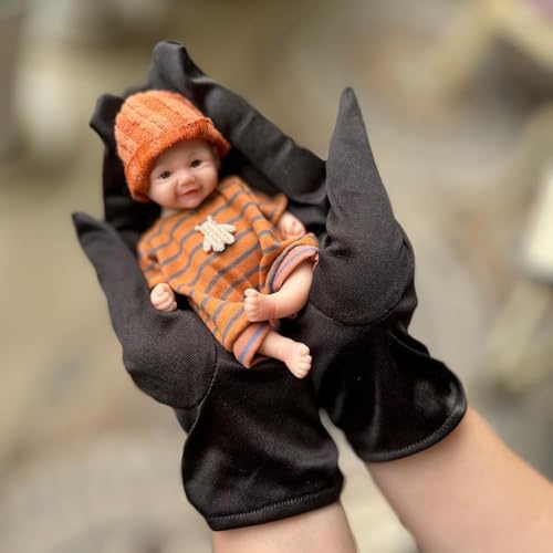 Muñeca bebé de silicona realista 12.7 cm miniatura 1