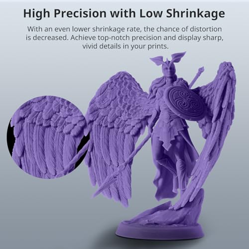 Image of ANYCUBIC 3D Printer Resin, ABS-Like Resin Pro 2 with Enhanced Strength and Toughness, Performance far Superior to ABS-Like Resin, Low Odor, Wide Compatible for All Resin 3D Printers (Purple, 1kg)