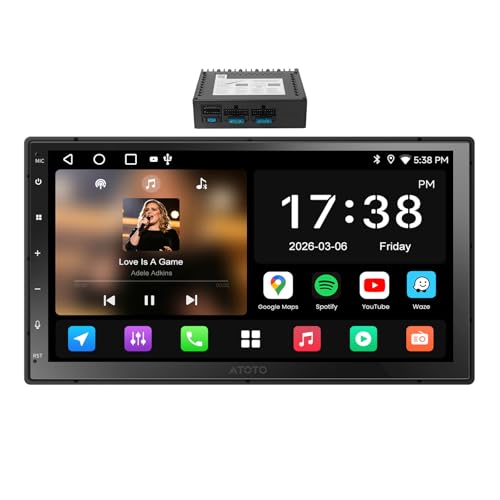 Amplificateur Auto Classe D Autoradio 2 Din Android Écran Tactile 7 Pouces ATOTOZONE CA-AEC122D