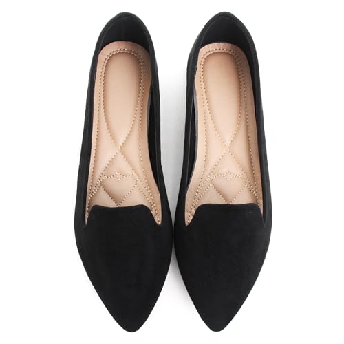 Image of Dear Time Women's Classic Ballets Pointy Toe Flats Comfortable Dress Flats Office Work Shoes