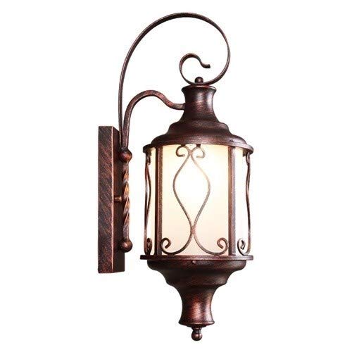 Lumière murale extérieure E26 E27 avec diffuseur en verre opalet pour façade