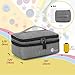 Luxja Double-Layer Sewing Supplies Organizer, Sewing Accessories Organizer for Needles, Thread, Scissors, Measuring Tape and Other Sewing Tools (Bag Only), Medium/Gray