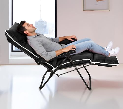 Spacecrafts® Premium Steel Recliner Chair for Home Relaxation | F...