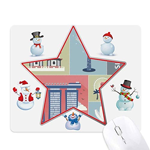 Tapis de souris Singapour pois de Noël, une idée cadeau originale