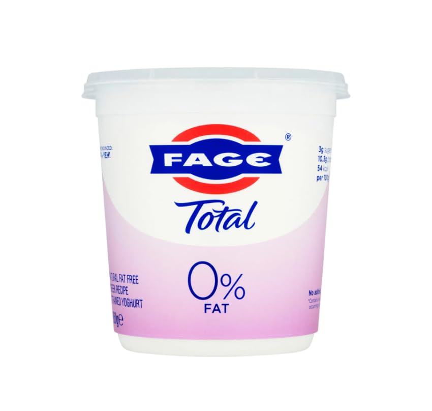 Fage Total 0% Fat Strained Greek Yoghurt 150g Pots Pack of 10 | Thick Creamy Fat-Free Greek Yogurt | High Protein No Added Sugar