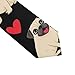 VAFZASC Fashion Neckties Mens Shirt Uniform Skinny Tie for Business Holiday Necktie Puppy Dog Pugs Gifts Pug Lovers