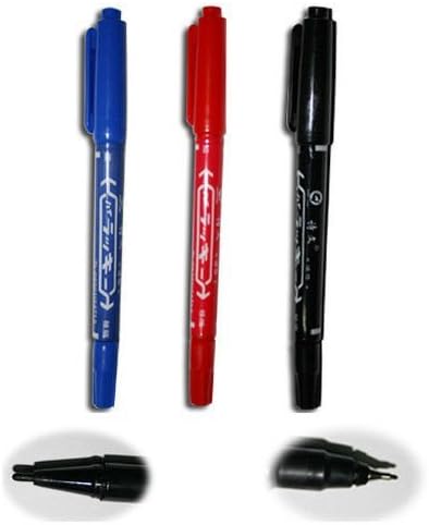 3X3 pcs Tattoo Pen Marker Stencil Surgical Skin Scribe Piercing Tool Top Grade