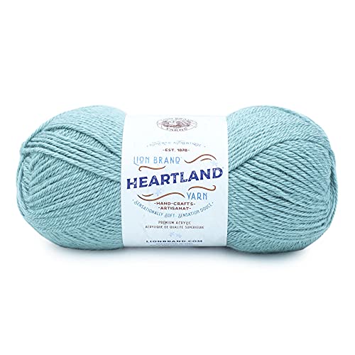 Image of Lion Brand Yarn, Worsted-Weight Heartland Yarn for Knitting, Crocheting, and Crafting, Conagree, 1 Pack